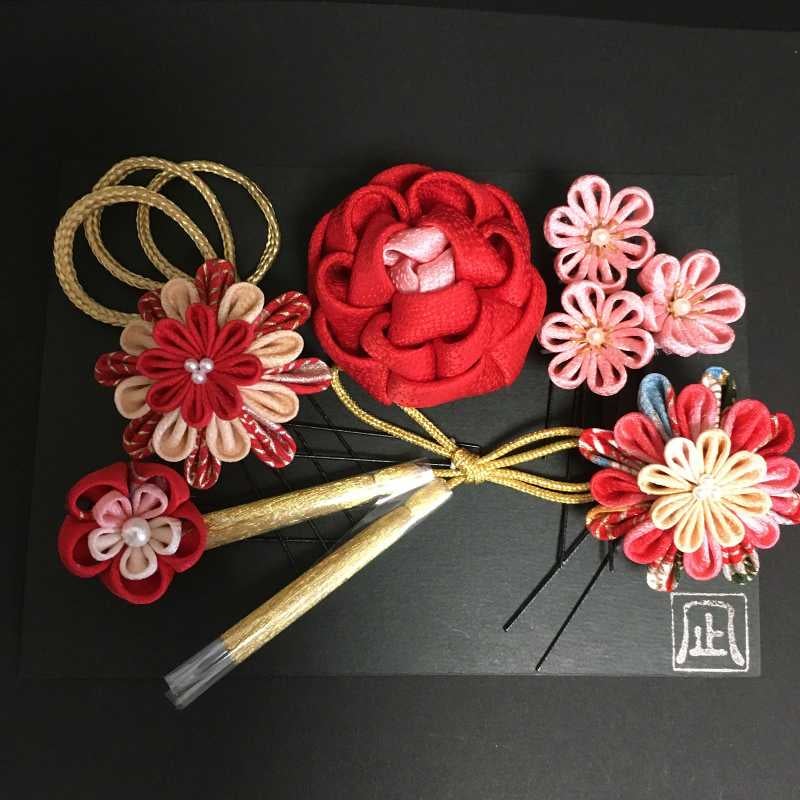 つまみ細工・ちりめん細工　マルーロ様オーダー商品です。 つまみ細工凪 |  Handmade BOX