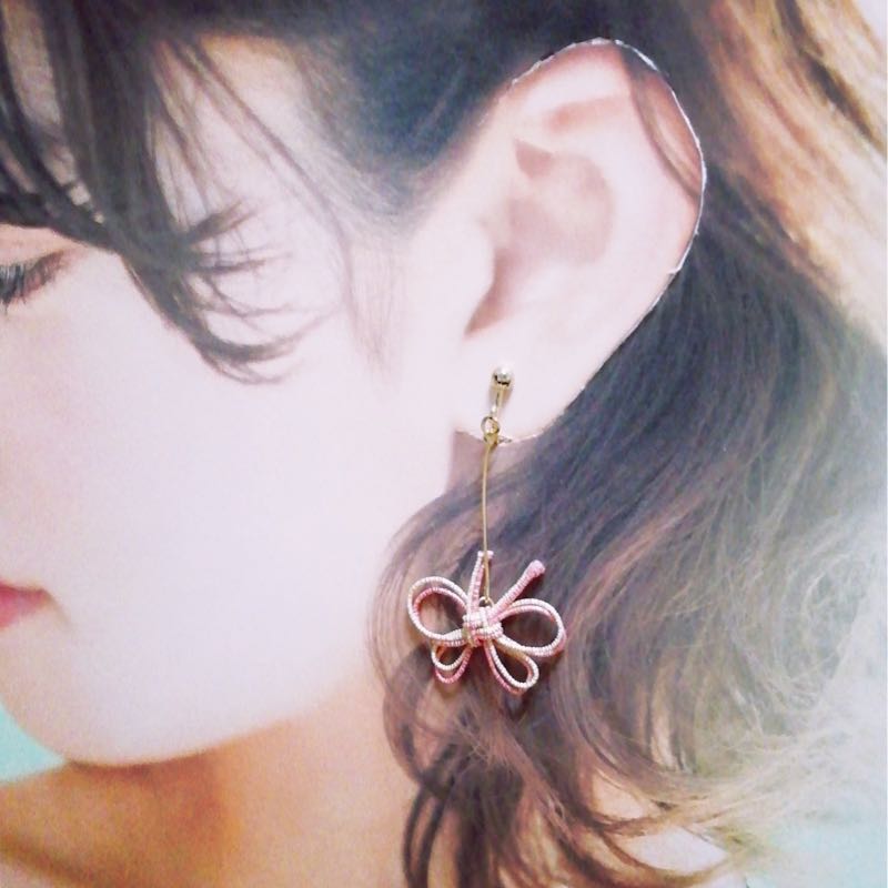 K.factory － 007 縁起の良い！蝶々のイヤリング 願いが叶う叶結び